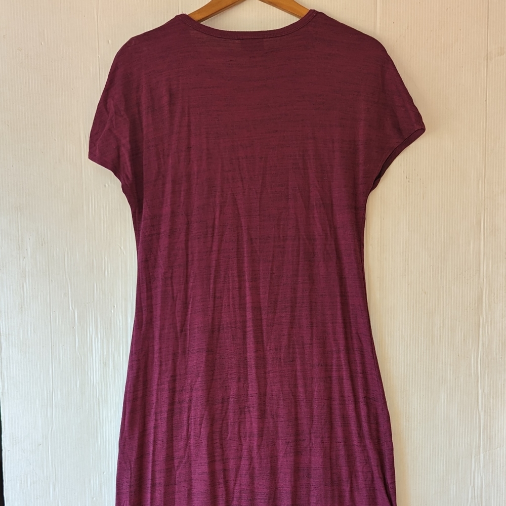 LULAROE Maria heathered purple maxi dress modest conservative - Picture 3 of 10